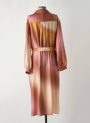 Robe longue manches longues manches longues marron IMPERIAL femme