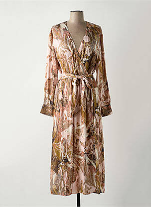 Robe longue manches longues manches longues marron MOS MOSH femme