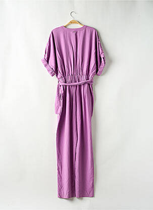 Combi-pantalon poches manches courtes violet FRACOMINA femme