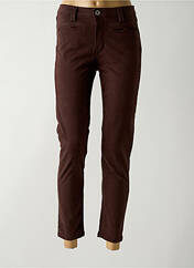 Pantalon 7/8 marron DENIM STUDIO pour femme seconde vue