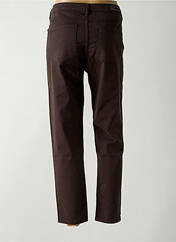 Pantalon 7/8 marron DENIM STUDIO pour femme seconde vue