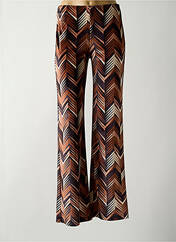 Pantalon flare marron LAUREN VIDAL pour femme seconde vue