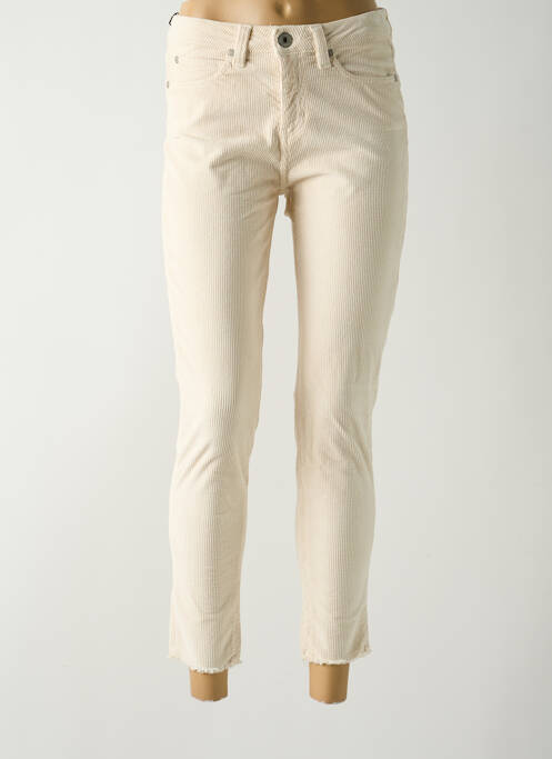 Pantalon 7/8 beige DENIM STUDIO pour femme