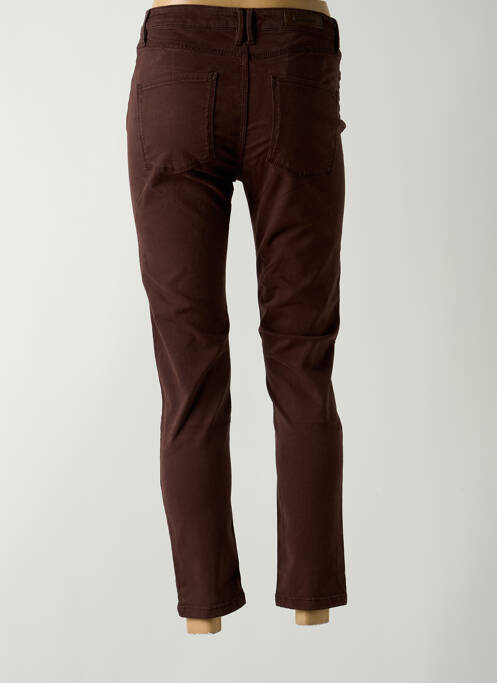 Pantalon 7/8 marron DENIM STUDIO pour femme