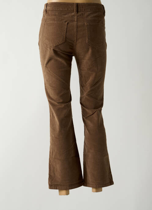Pantalon 7/8 marron LAUREN VIDAL pour femme