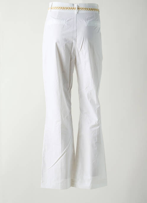 Pantalon flare blanc RINASCIMENTO pour femme