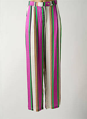 Pantalon droit taille haute taille haute violet BRAND UNIQUE femme