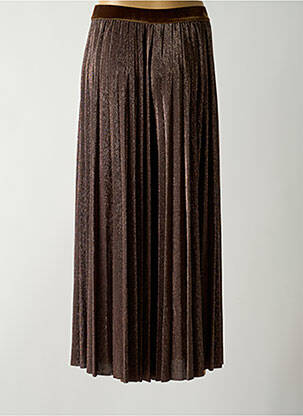Jupe longue coupe fluide marron DIXIE femme