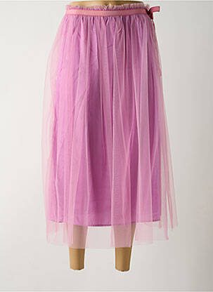 Jupe mi-longue doublure textile violet DIXIE femme