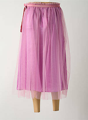 Jupe mi-longue doublure textile violet DIXIE femme