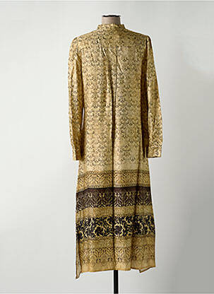 Robe longue manches longues manches longues beige DIXIE femme