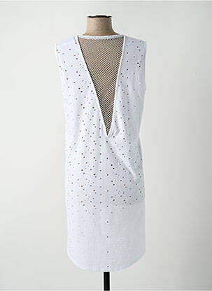 Robe mi-longue sans manche sans manche blanc BRAND UNIQUE femme