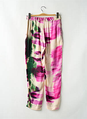 Pantalon droit tissage popeline taille normale violet DIXIE femme