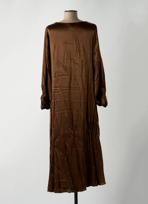 Robe longue marron DIXIE pour femme