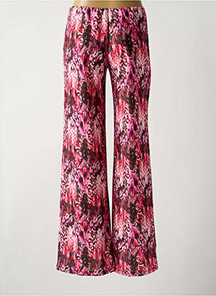 Pantalon large tissage crêpe taille normale rose LADY LOL femme