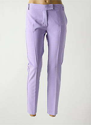 Pantalon 7/8 violet RINASCIMENTO pour femme