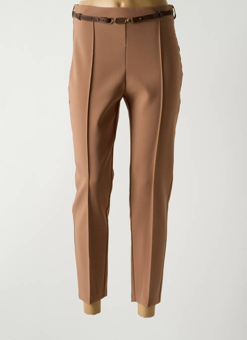 Pantalon 7/8 marron RINASCIMENTO pour femme