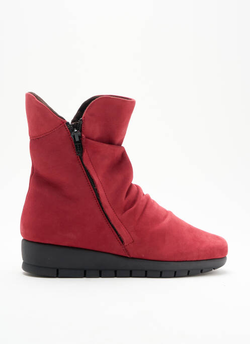 Bottines/Boots rouge LUXAT pour femme