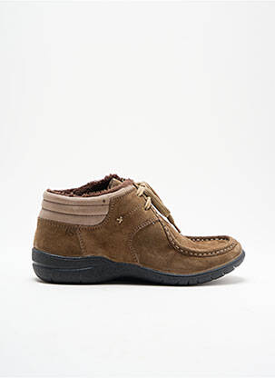 Bottines/boots matière lisse bout rond marron JOSEF SEIBEL homme
