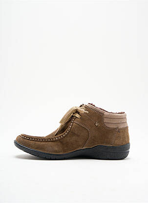 Bottines/boots matière lisse bout rond marron JOSEF SEIBEL homme