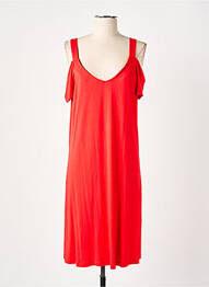 Robe de plage manches courtes rouge PASTUNETTE femme