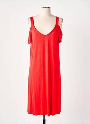 Robe de plage manches courtes rouge PASTUNETTE femme
