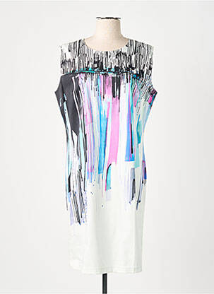 Robe mi-longue sans manche sans manche blanc GRIFFON femme
