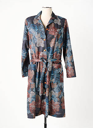 Robe mi-longue bleu GUY DUBOUIS pour femme