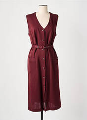 Robe mi-longue rouge GUY DUBOUIS pour femme seconde vue