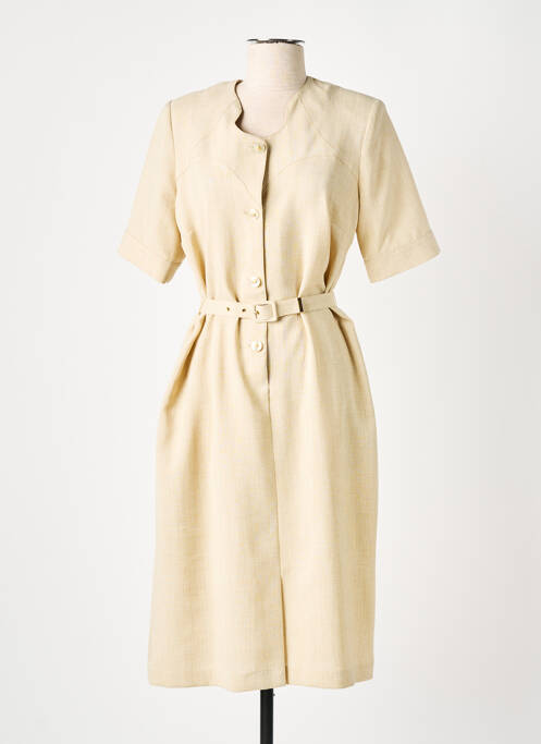 Robe mi-longue beige GUY DUBOUIS pour femme