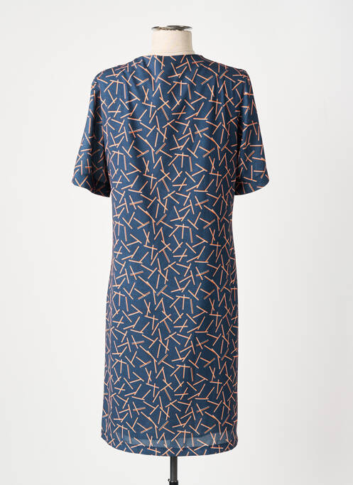 Robe mi-longue bleu GRIFFON pour femme