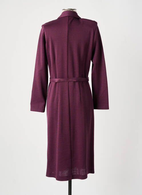 Robe mi-longue violet GUY DUBOUIS pour femme