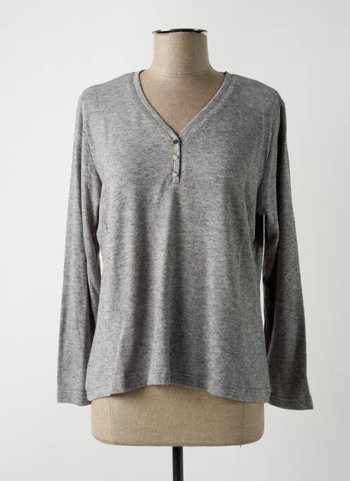 Pull gris GRIFFON pour femme