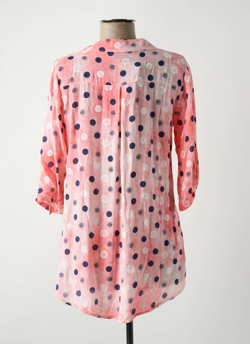 Tunique manches longues rose COULEURS DU TEMPS pour femme