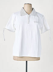 Polo blanc GRIFFON pour femme seconde vue