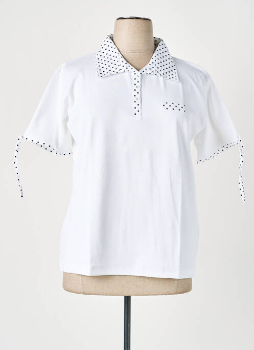 Polo blanc GRIFFON pour femme