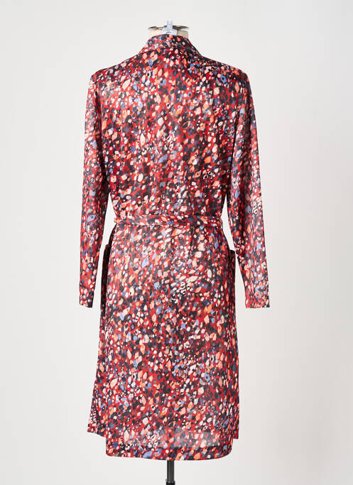 Robe mi-longue orange GUY DUBOUIS femme