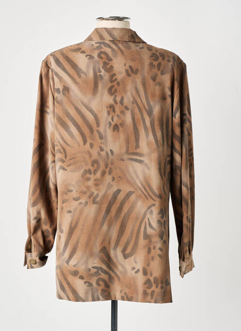 Tunique manches longues marron GUY DUBOUIS pour femme