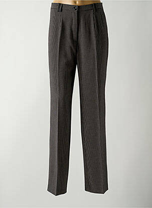 Pantalon droit fermeture zippée sous rabat boutonné taille normale noir COSTURA 40 femme