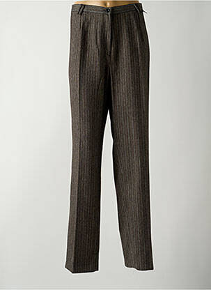 Pantalon droit fermeture zippée sous rabat boutonné taille normale noir COSTURA 40 femme