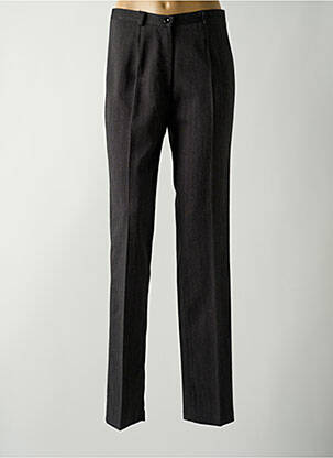 Pantalon droit fermeture zippée sous rabat boutonné taille normale noir COSTURA 40 femme
