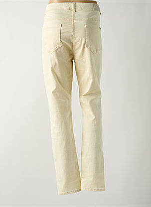Jeans coupe slim tissage brut taille normale beige GRIFFON femme