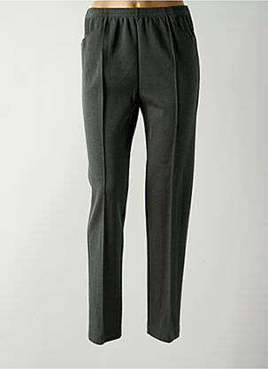 Pantalon droit stretch taille normale vert GRIFFON femme