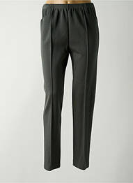Pantalon droit stretch taille normale vert GRIFFON femme