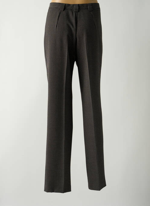Pantalon droit fermeture zippée sous rabat boutonné taille normale noir COSTURA 40 femme