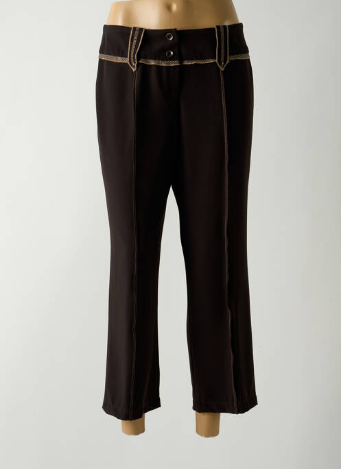 Pantalon 7/8 marron LISA CHESNAY pour femme