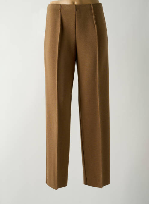 Pantalon droit marron LISA CHESNAY pour femme