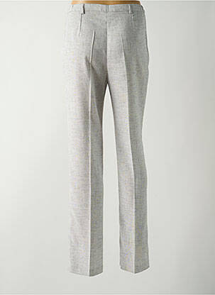 Pantalon droit fermeture zippée sous rabat boutonné taille normale gris GUY DUBOUIS femme