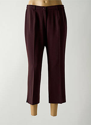 Pantacourt coupe droite taille normale violet GUY DUBOUIS femme