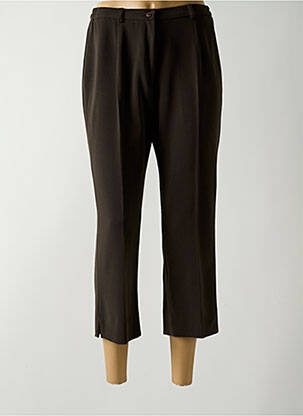 Pantacourt coupe droite taille normale marron GUY DUBOUIS femme
